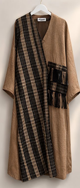 Kaftan Rayé Franges Naylah Collection